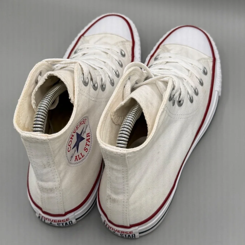Converse Chuck Taylor All Star High Top Sneakers White Canvas Mens 5 Womens 7 - Picture 10 of 16